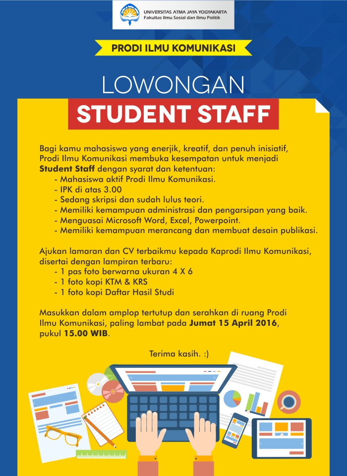 Lowongan student staff_web